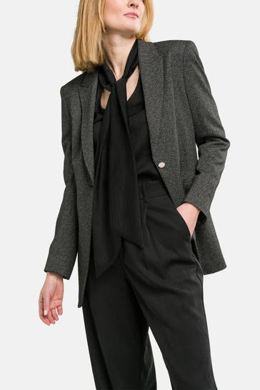 BOSS Blazer 'Jubeka' schwarz melliert