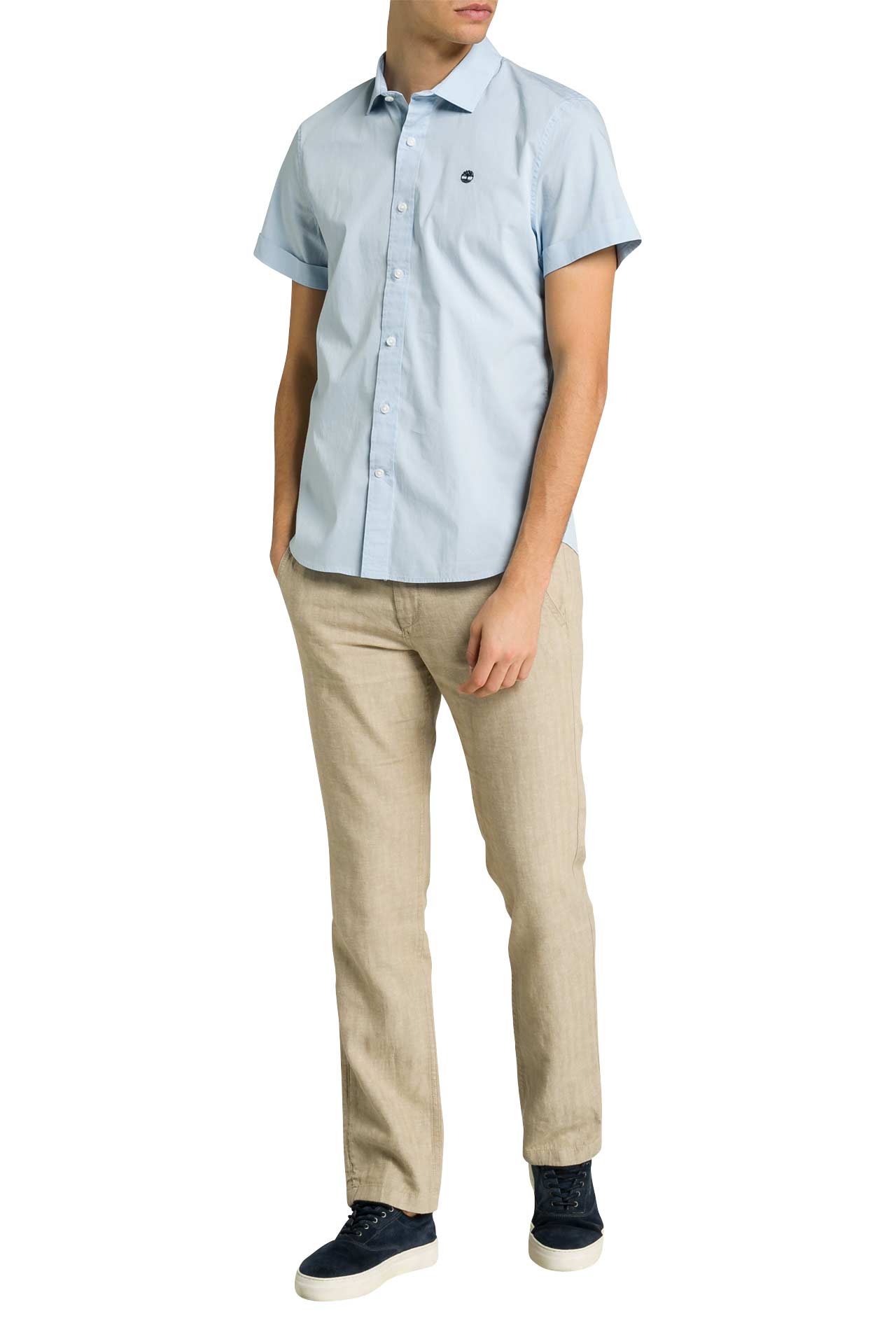 TIMBERLAND Kurzarmhemd hellblau, Bild 1