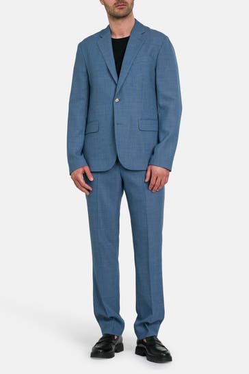 J.LINDEBERG Wollmix-Anzug 'Elton' azurblau