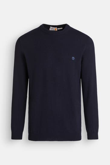 TIMBERLAND Wollmix-Pullover schwarzblau