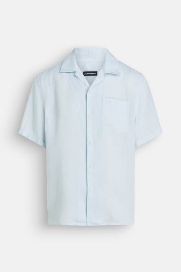 J.LINDEBERG Leinenhemd 'Elio' hellblau 