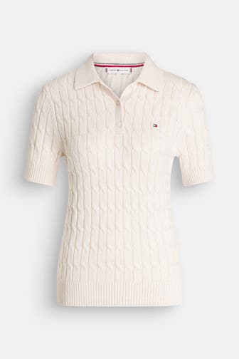 TOMMY HILFIGER Strickshirt creme