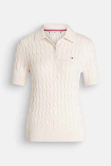 TOMMY HILFIGER - Strickshirt creme