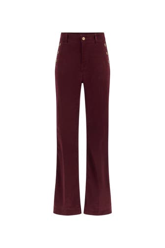 GUESS Hose 'Faye' weinrot