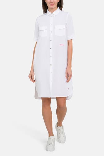 FRIEDA & FREDDIES NY Leinenmix-Kleid weiß