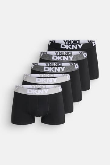 DKNY 5er-Pack Boxer Trunks 'Portland' schwarz