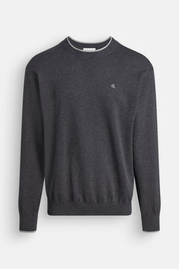CALVIN KLEIN Strickpullover dunkelgrau