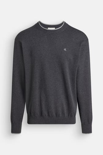 CALVIN KLEIN Strickpullover dunkelgrau