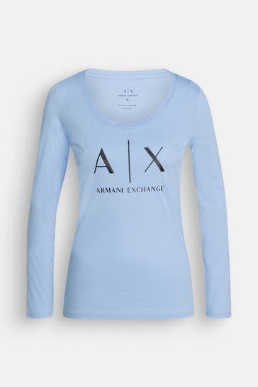 ARMANI EXCHANGE Longsleeve hellblau