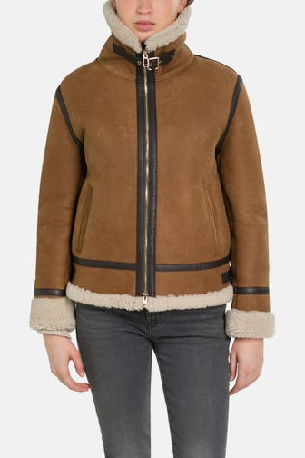 JOOP! Lederjacke cognac