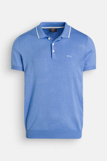 NEW ZEALAND AUCKLAND Polo-Shirt hellblau