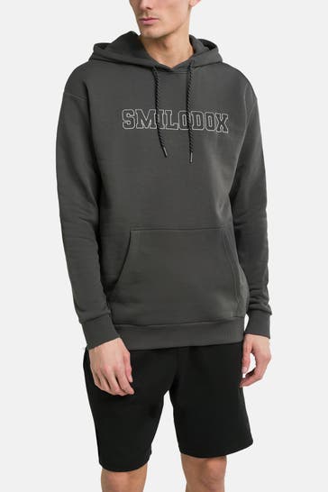 SMILODOX Hoodie 'Finley' grau
