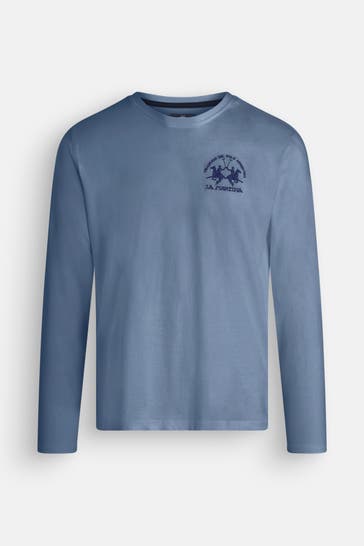 LA MARTINA Longsleeve graublau