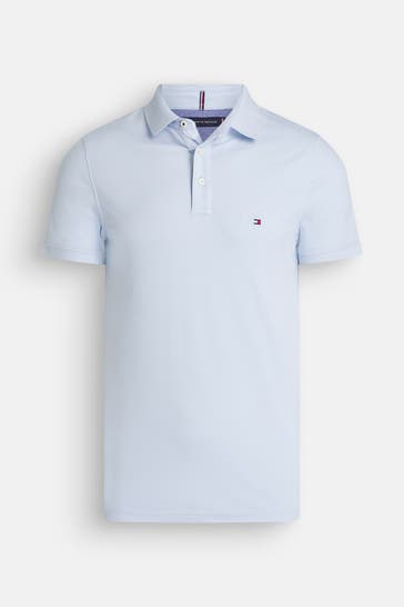TOMMY HILFIGER Polo-Shirt hellblau