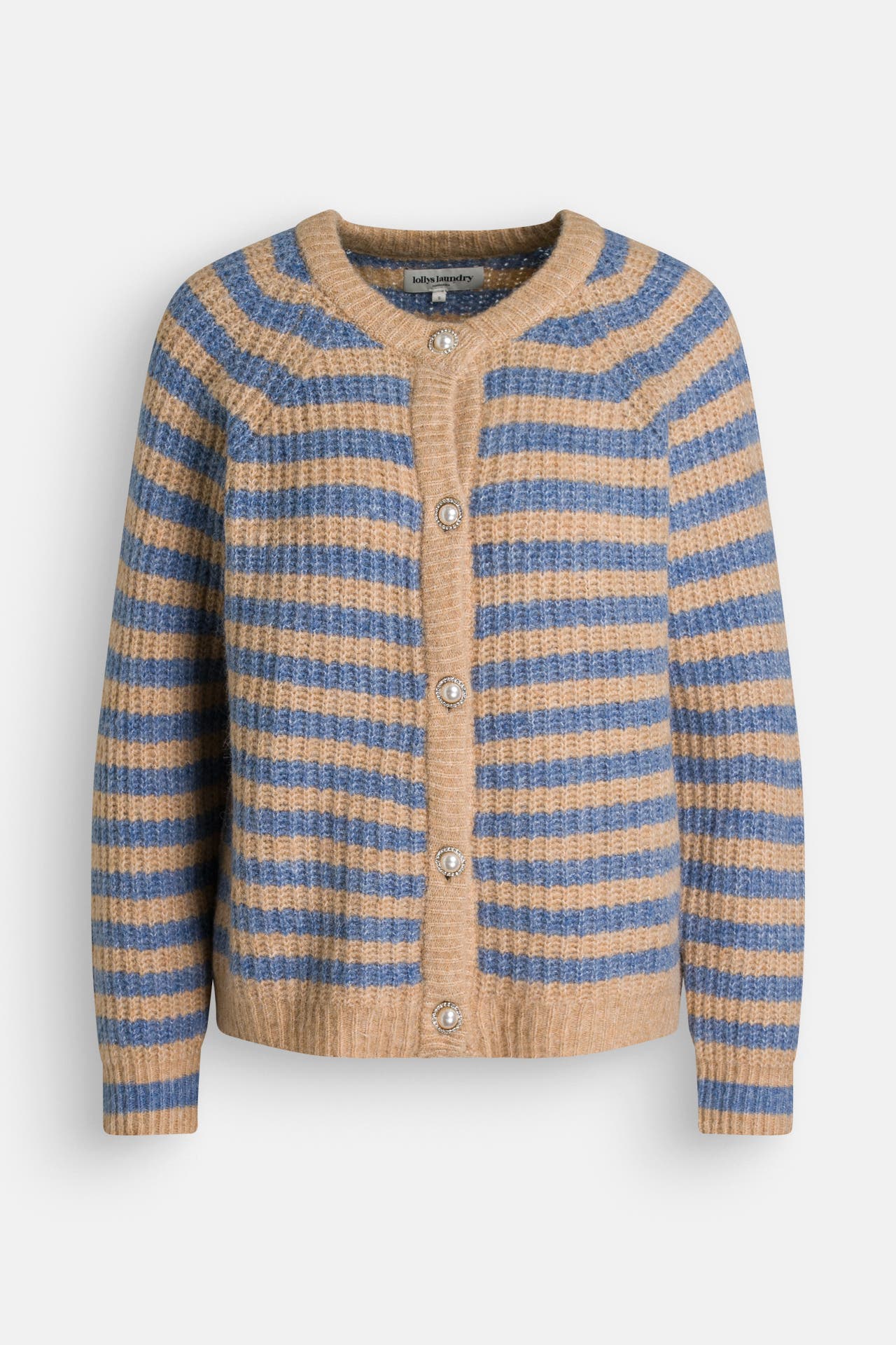 LOLLYS LAUNDRY Wollmix-Strickjacke 'Nova' gestreift, Bild 1
