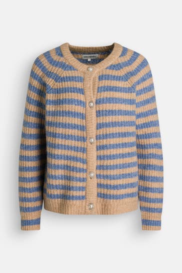 LOLLYS LAUNDRY Wollmix-Strickjacke 'Nova' gestreift