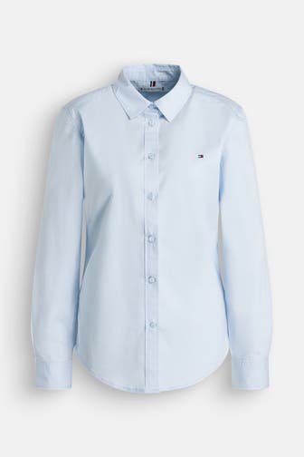 TOMMY HILFIGER Business-Bluse hellblau