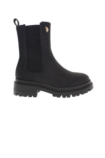 U.S. POLO ASSN. Chelsea-Boots 'Alicya' schwarz