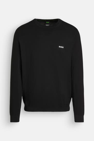 BOSS GREEN Strickpullover schwarz
