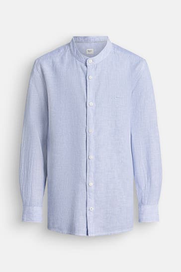 PEPE JEANS Leinenmix-Hemd 'Chestley' gestreift