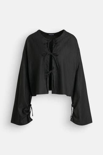 BLACK PALMS Blusenshirt 'Benja' schwarz