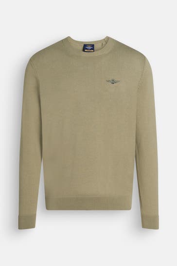 AERONAUTICA MILITARE Strickpullover pastellgrün
