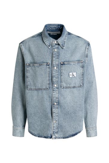 CK JEANS Jeanshemd blau