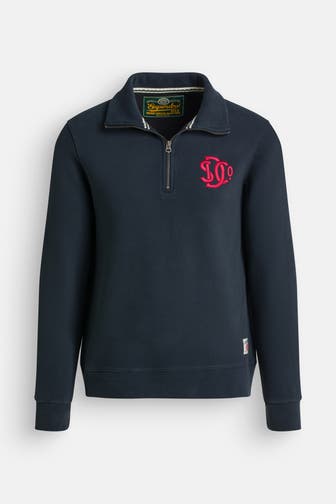 SUPERDRY Sweat-Troyer nachtblau