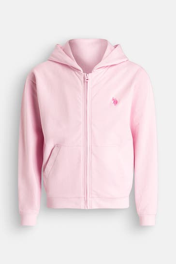 U.S. POLO ASSN. Sweatjacke 'Sweet' rosa