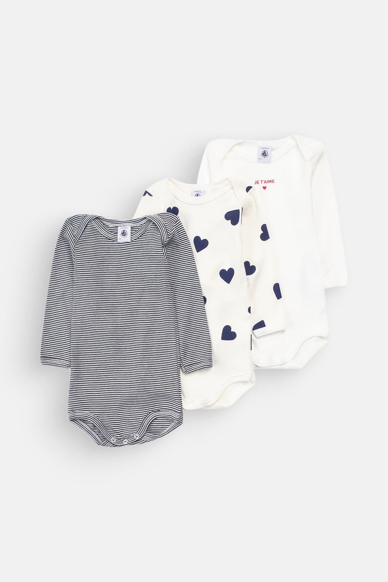 PETIT BATEAU 3er-Pack: Body mehrfarbig, Bild 1