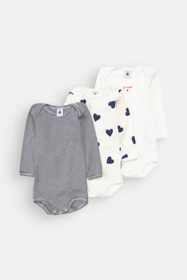PETIT BATEAU 3er-Pack: Body mehrfarbig