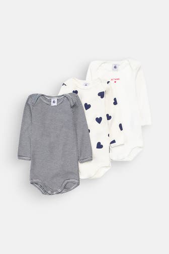 PETIT BATEAU 3er-Pack: Body mehrfarbig