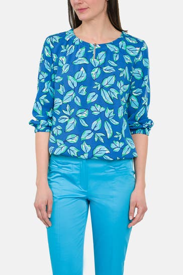 BETTY BARCLAY Tunika azurblau gemustert