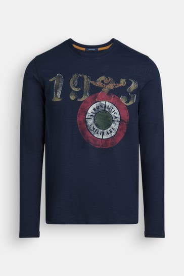 AERONAUTICA MILITARE Dark blue long-sleeved top