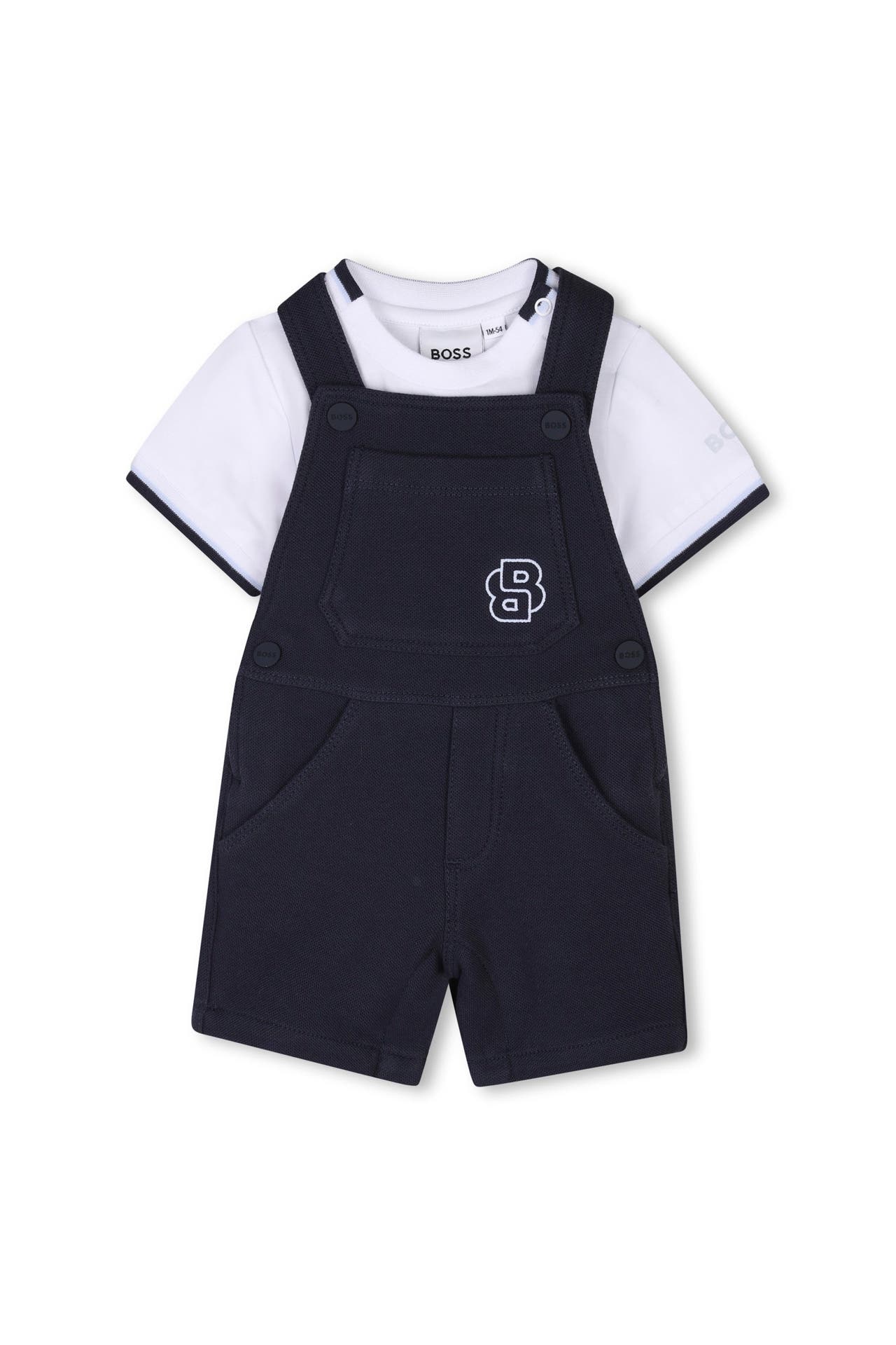 BOSS Set: T-Shirt und Latzhose, Bild 1