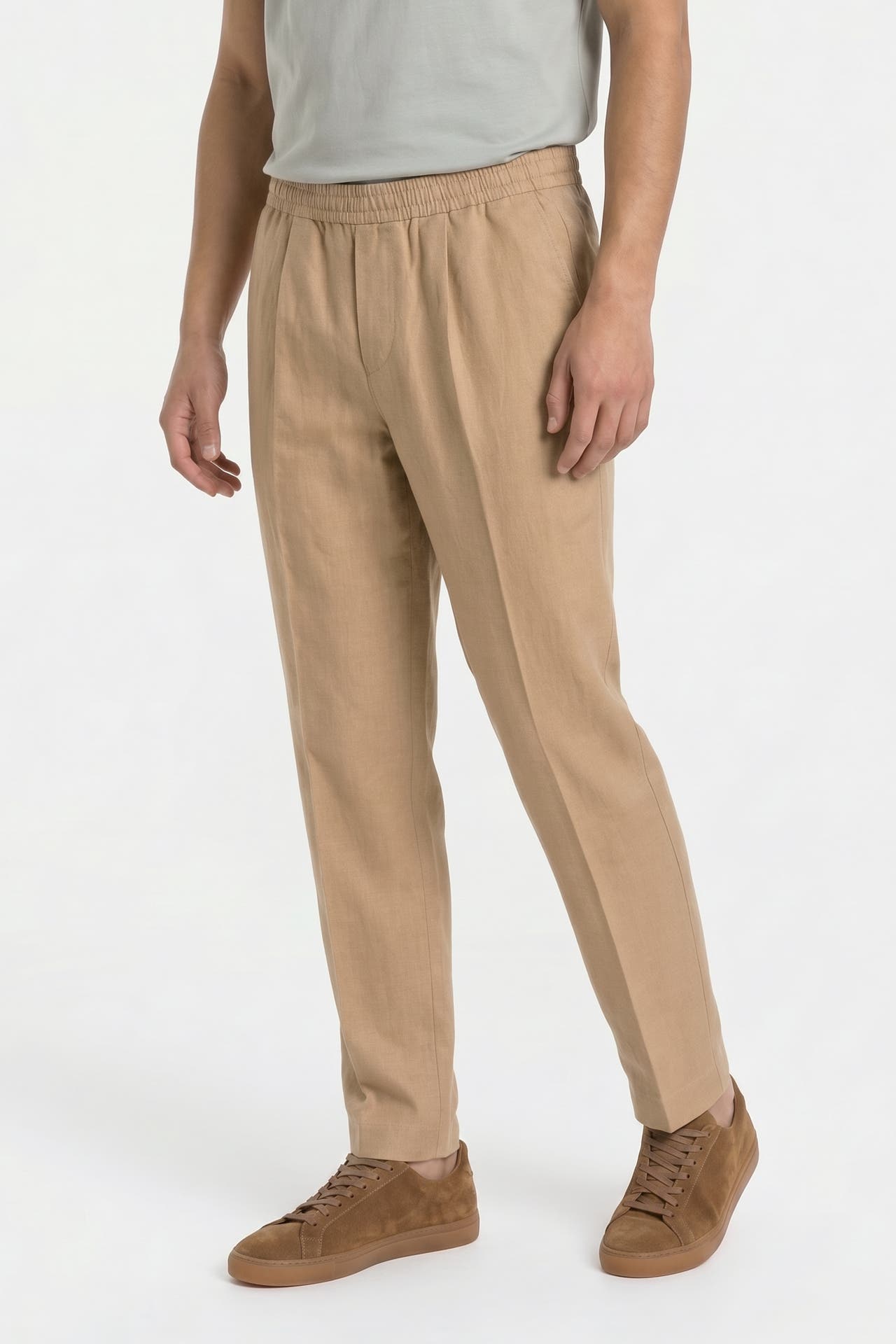 CALVIN KLEIN Leinenhose beige, Bild 1