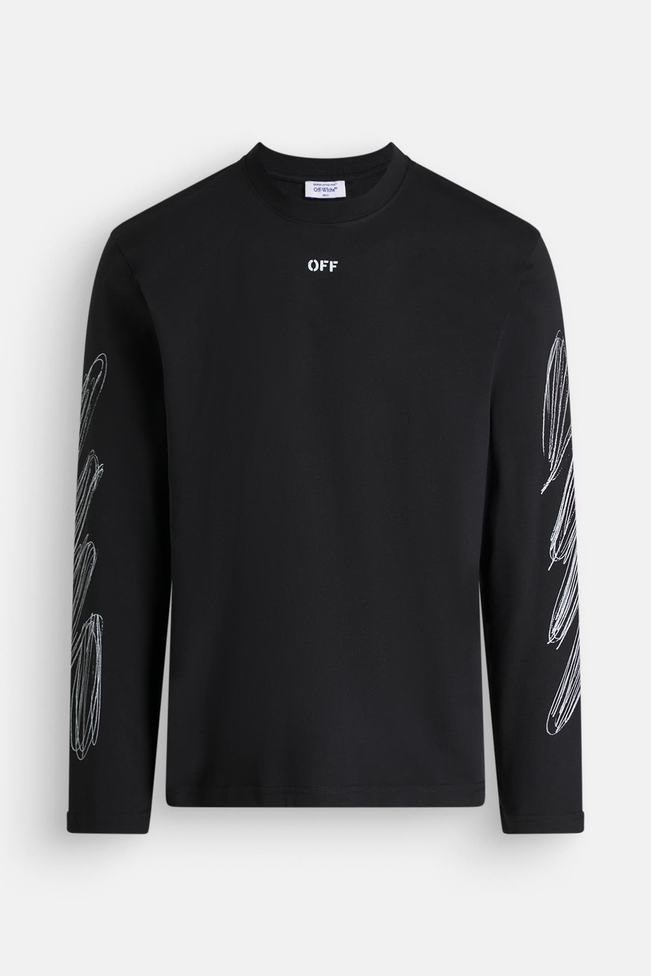 OFF-WHITE Langarmshirt schwarz, Bild 1