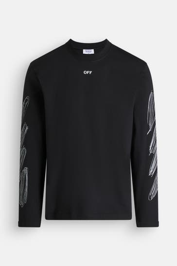 OFF-WHITE Langarmshirt schwarz