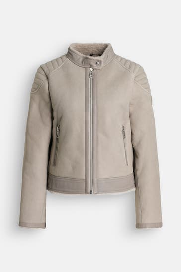 BELSTAFF Lederjacke grau