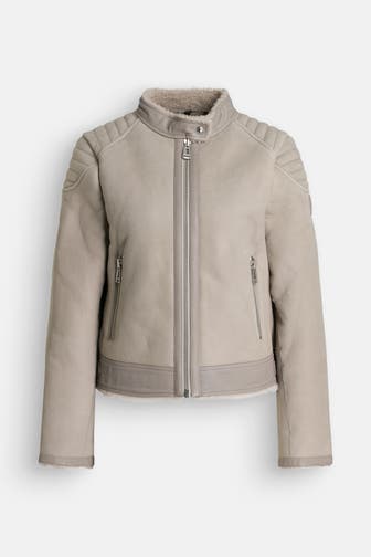 BELSTAFF Lederjacke grau