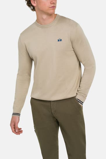 LA MARTINA Strickpullover hellbraun