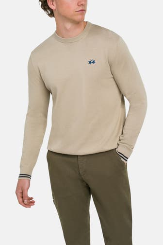 LA MARTINA Strickpullover hellbraun