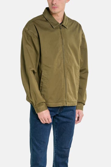 NAPAPIJRI Olive-coloured lightweight jacket
