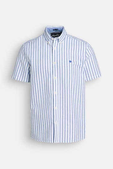 SUPERDRY Kurzarmhemd gestreift Regular Fit