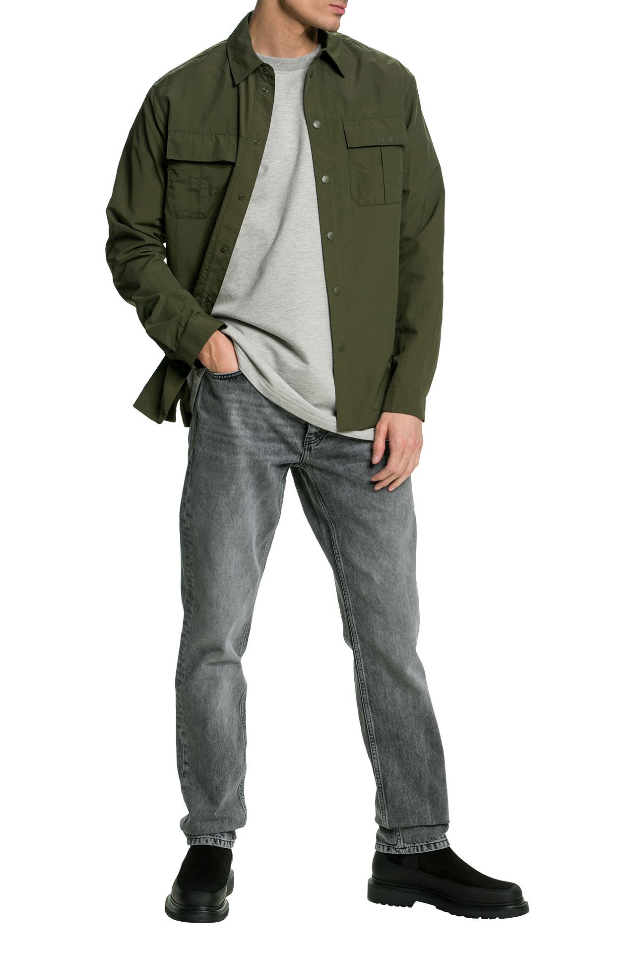 HAN KJØBENHAVN Overshirt dunkelgrün, Bild 1