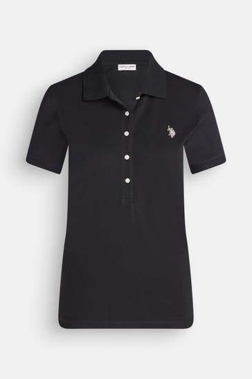 U.S. POLO ASSN. Polo-Shirt 'Mya' schwarz