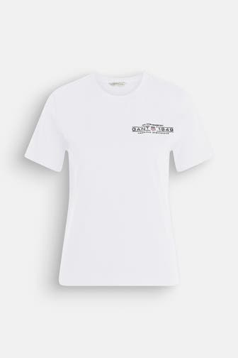 GANT T-Shirt 'Reg Shield' weiß