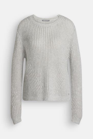 BETTY & CO Strickpullover silber