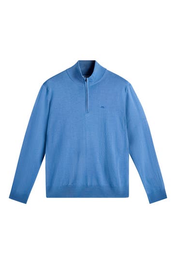J.LINDEBERG SPORTSWEAR Woll-Troyer 'Kryan' azurblau