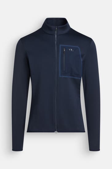 J.LINDEBERG SPORTSWEAR Midlayer 'Wayne Polartec' nachtblau
